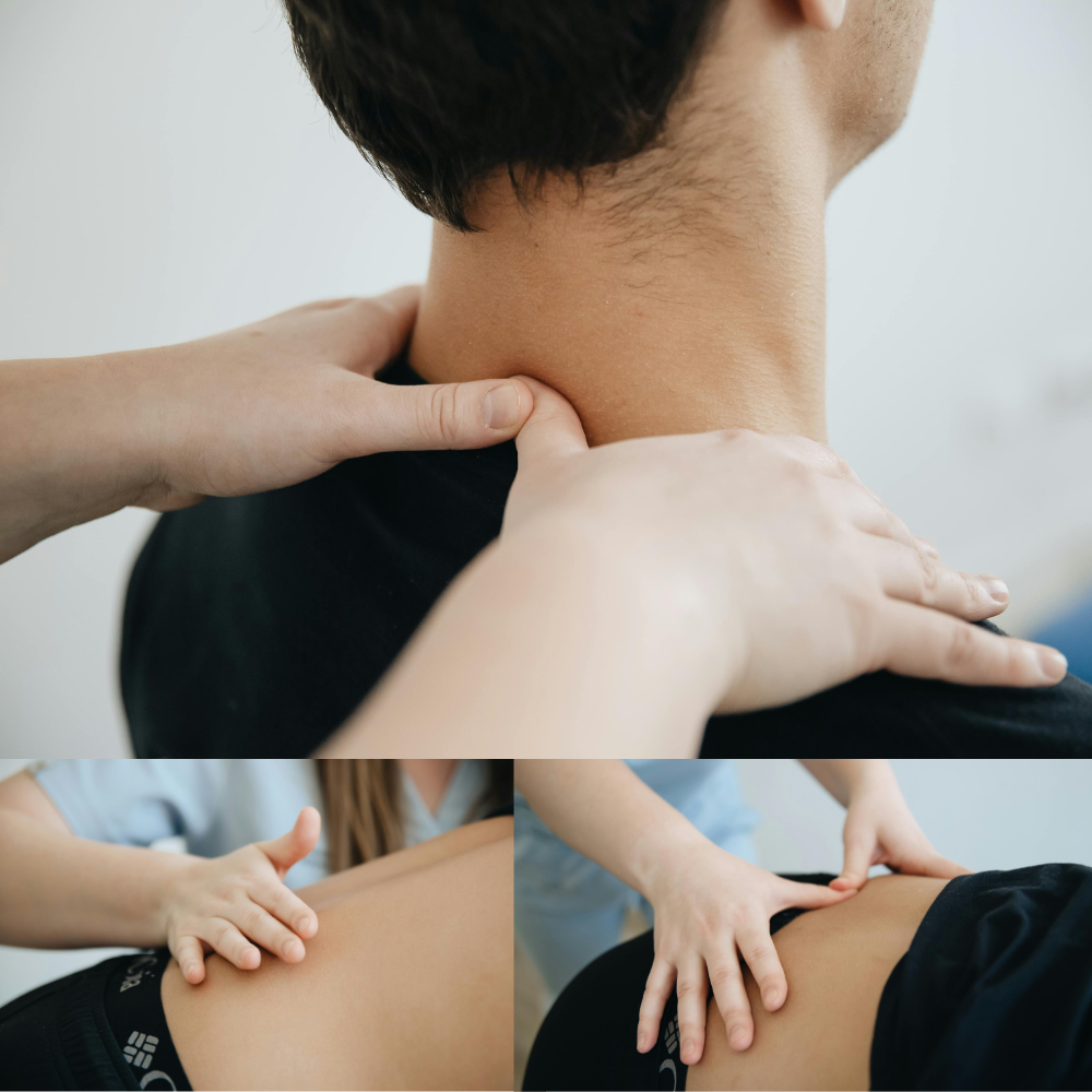 Chiropractor is working with a patient.